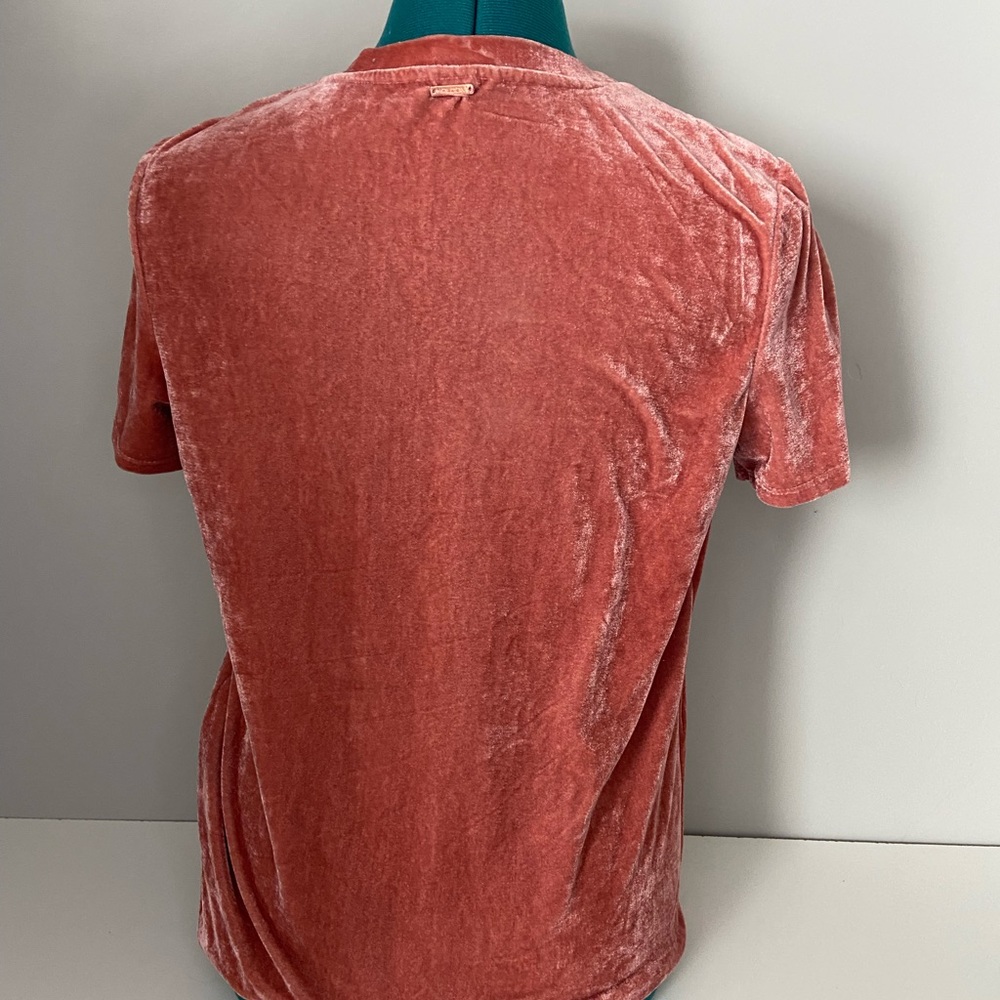 Volcom Coral Velour You In Top Velvet Short Sleeve SZ S - Picture 7 of 10
